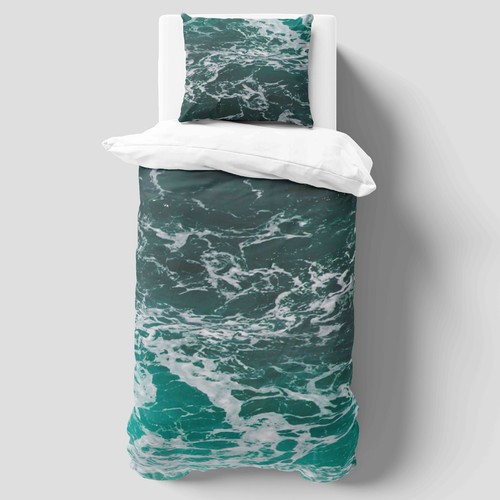 Blue ocean duvet - blue, cover