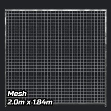 Dog Run Panel 2.0 x 1.84m - Mesh - Heavy-Duty Galvanised