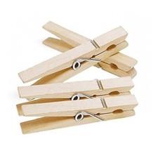 24 Jumbo Wooden Clothes Pegs