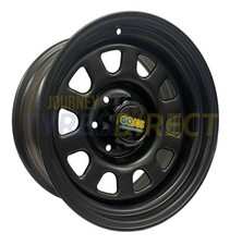 x4 17x8 SATIN BLACK DAYTONA