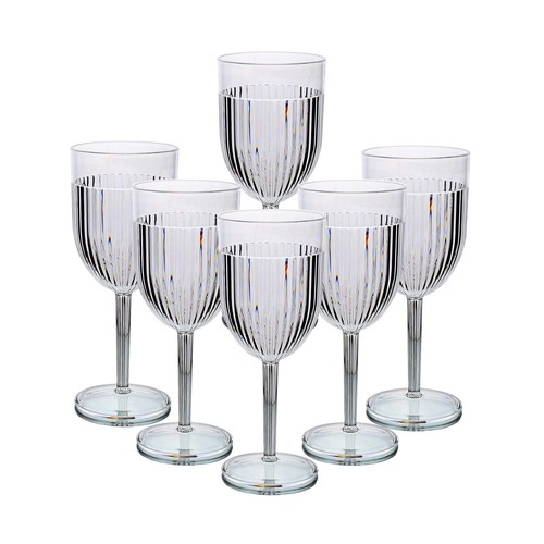 Reusable acrylic wine glasses - acrylic,