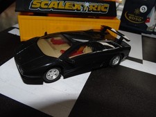 SCALEXTRIC LAMBORGHINI DIABLO CAR With Lights - Complete & With New Rear Tyres !