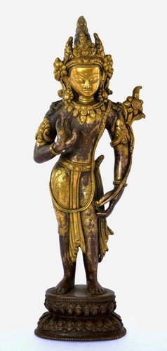 Old chinese tibetan gilt - chinese,
