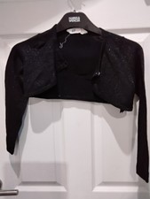 H M Girls Cropped Glittery