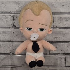 Boss Baby 9.5" Soft Toy Plush With Dummy & Nappy Official Whitehouse Leisure