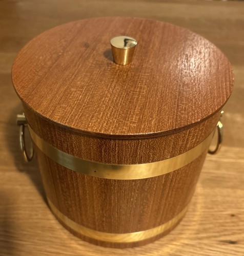 Midcentury teak gold ice - , &