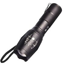 LED Torch Flashlight Police Military Bright High Power Waterproof, Zoom Tactical