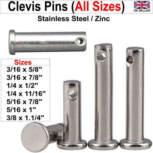 Clevis pin bright - pin, plated