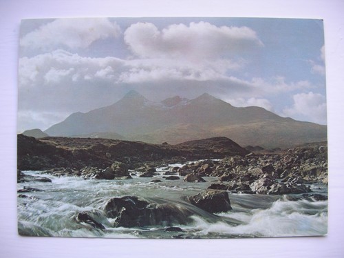 Skye postcard cuillins from - -,
