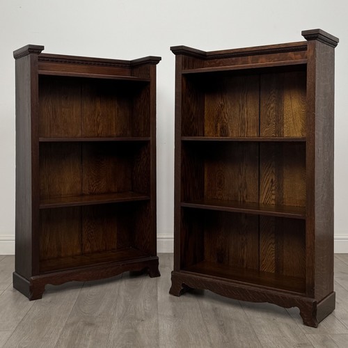 Antique pair edwardian oak - antique,