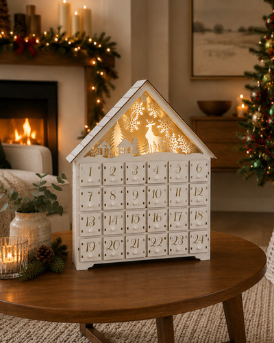 Christmas wooden advent - wooden,