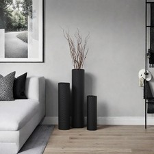 3x Floor Vases Set Floor Standing Flower Container