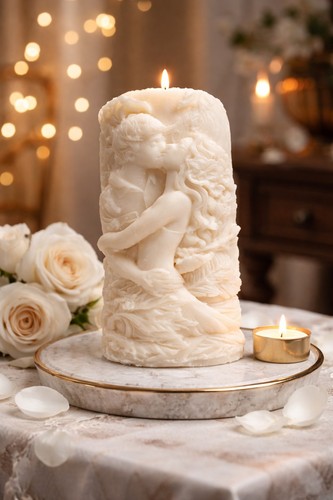 Handmade romantic kissing - handmade,