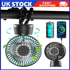 Mini Desk Fan Small Quiet Personal Cooler With USB Powered Portable Table Fan UK
