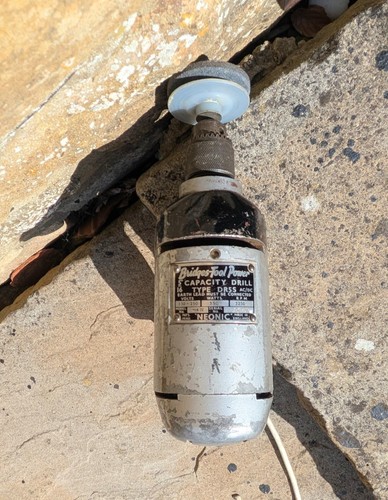 Vintage bridges power drill - power,