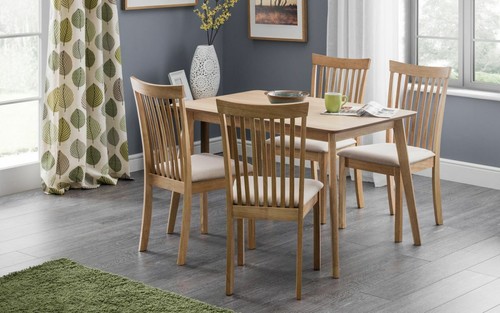 Oak effect dining table - oak, &