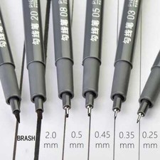 6pcs set fine liner - fine,