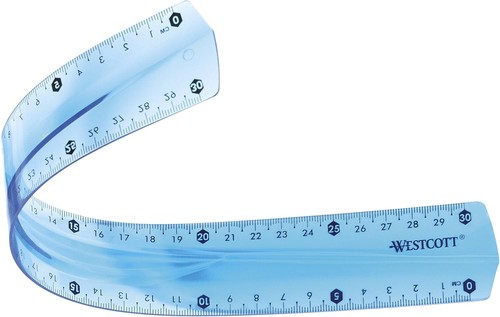 Westcott 30cm flexible ruler - westcott,