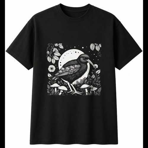 Botanical kiwi bird with - botanical,