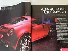 Original Alfa Romeo 4C Coupe 4 Sided Magazine Review Feature Road Test Retro