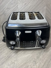 Delonghi black 4 slice toaster