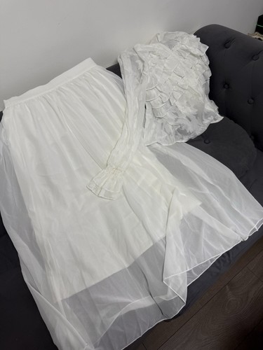 White crinoline petticoat slip - white,