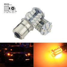 2x 581 PY21W BAU15s 6W 40 SMD LED Front Indicator Turn Signal Light Bulbs Amber