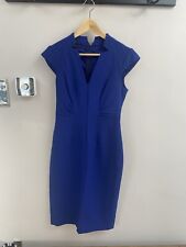 Karen Millen Blue Tuxedo Forever Wiggle Pencil  Dress UK 10 - Good condition