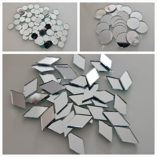 100 glass mirror round diamond - 100,