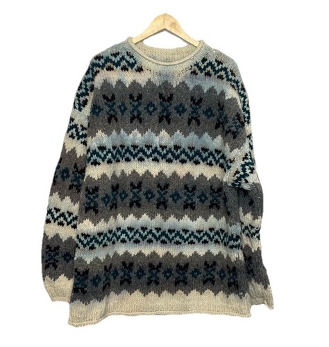 Vtg equador chunky hand knit - equador,