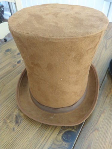 Brown top hat - top, hat,