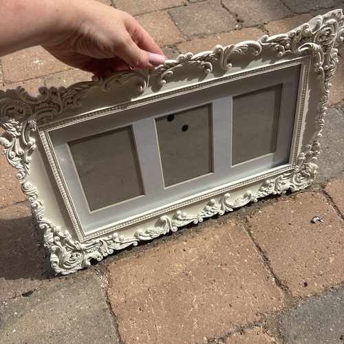 Rococo white photo frame - white,