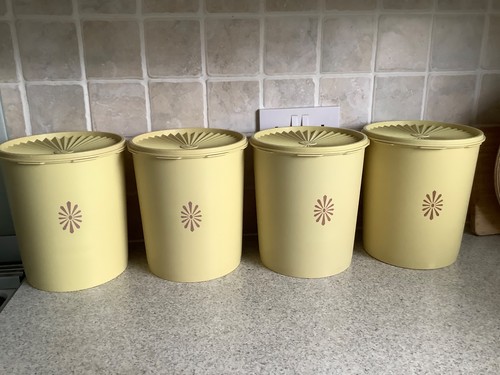 Tupperware sunburst containers - sunburst,