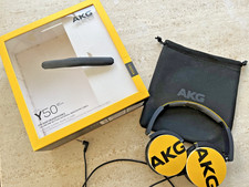 AKG Y50 Black Wired On-Ear Headphones  VGC - Foldable 3.5mm