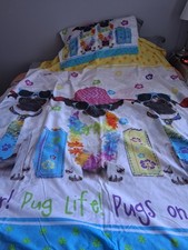 PUG Single Duvet Cover And
