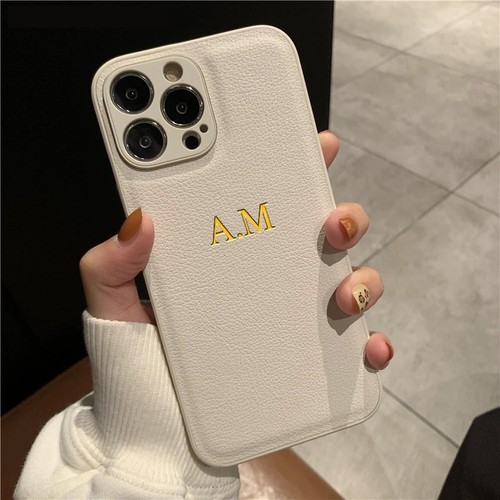 Personalised leather phone - personalised,