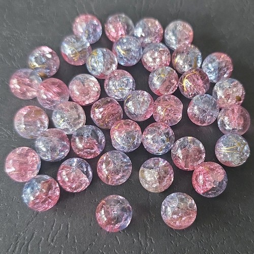 Pink greyish blue 9 10mm - blue, 9-10mm