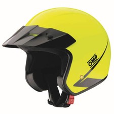 SUPER OFFER: OMP Star Helmet Rally Race Open Face Fluo Yellow