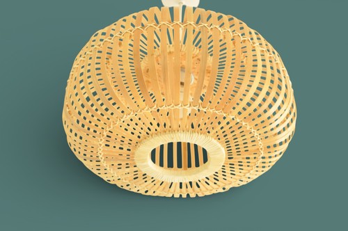 Natural bamboo dome - dome, pendant