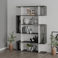 Mito Bookcase – Tall Freestanding Shelf Unit 109x25x161cm, Multi-Purpose Storage