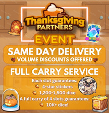 Thanksgiving Partners Event Full Carry All Slots Monopoli Go! - Best Seller ✅🔝