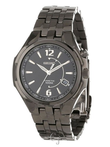 Seiko kinetic black dial - kinetic,