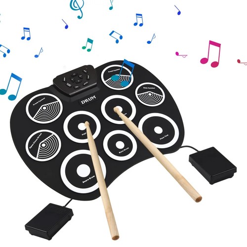 Portable pad electronic drum - 9-pad,