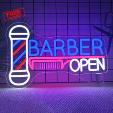Barber Shop Open Neon Sign LED