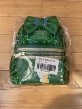Loungefly Disney RARE Green Sequin, Tinkerbell, Disney Princess Backpack