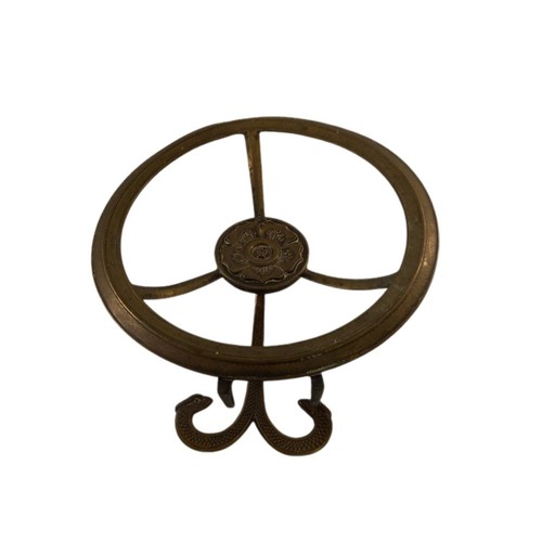 Victorian brass umbrella stand - victorian,
