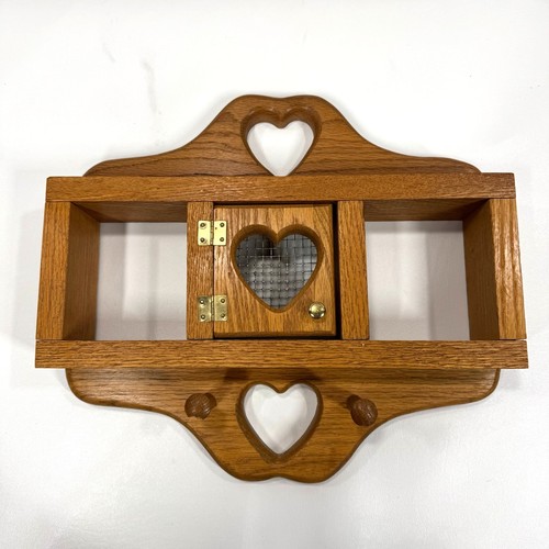 Vintage solid oak heart - oak,