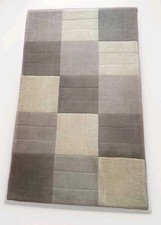 Manhattan wool area rug mat choco 90cm wide x 150 cm long browns neutrals