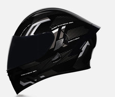 Full Face Flip Up Motorcycle Helmet Modular Integrated Motorbike Dual Visor DOT