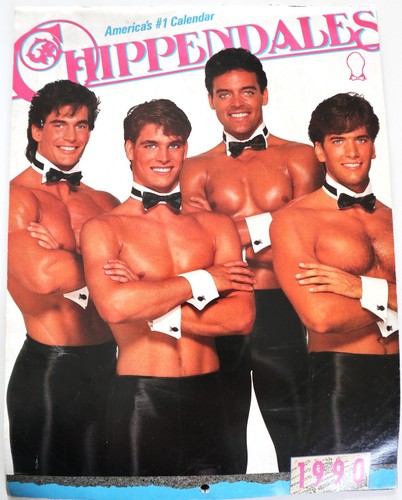 Chippendales calendar 1990 - chippendales,